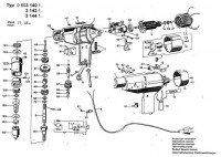 Bosch 0 603 140 103 E 41 Sb Percussion Drill 220 V / Eu Spare Parts